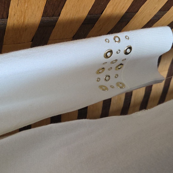 NWT! Ruby Rd Gold Rivet Sweater - Picture 7 of 11